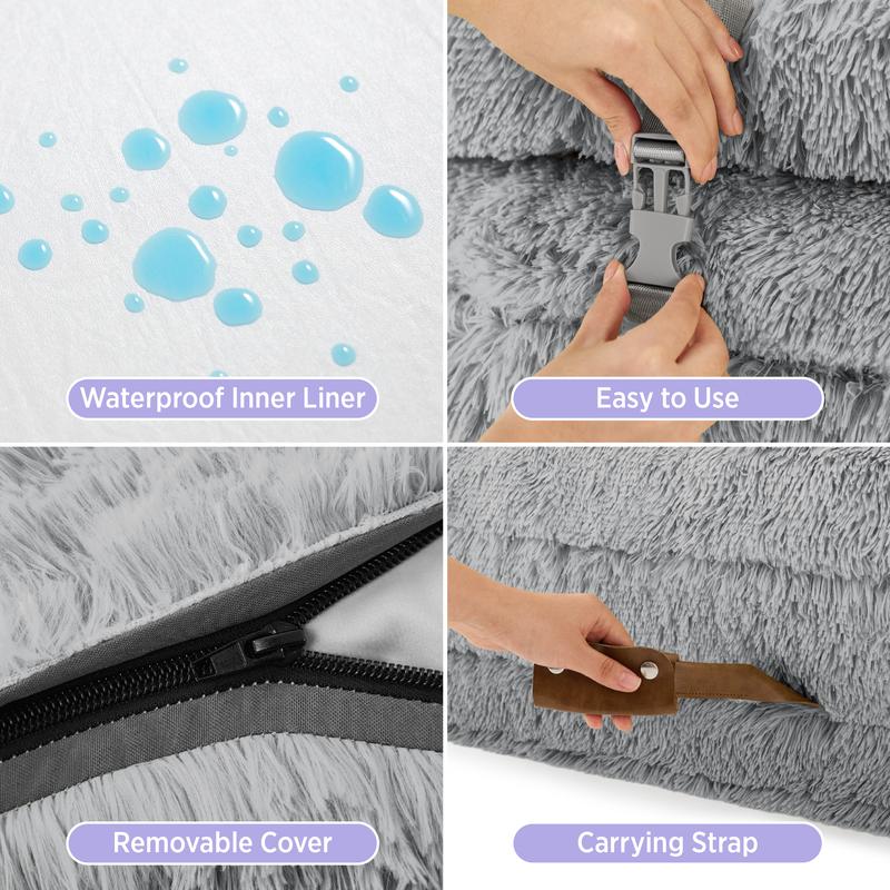 FEERWAY™ 3-in-1 Foldable Human Dog Bed for Adults