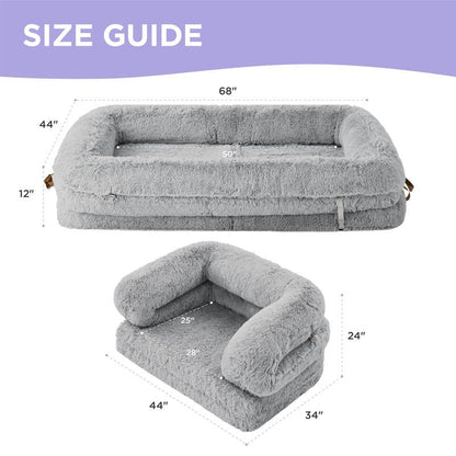 FEERWAY™ 3-in-1 Foldable Human Dog Bed for Adults
