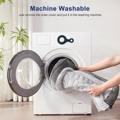 Feerway™ XL Dog Sofa Bed | Orthopedic Egg-Crate Foam Couch Bed with Removable Washable Cover, Waterproof Lining & Nonslip Base