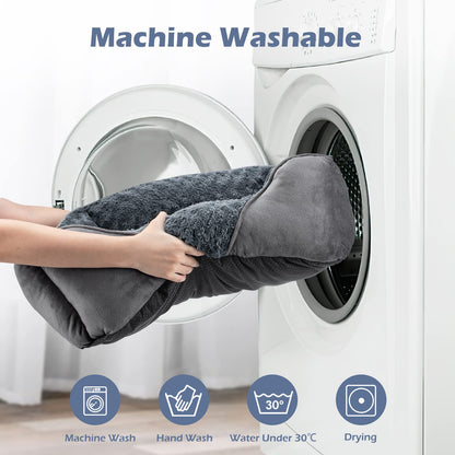 Feerway™ Orthopedic Dog Bed | Washable Calming Rectangle Pet Cuddler with Anti-Slip Base – Small (20" × 19" × 6")