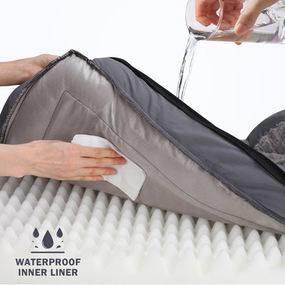 Feerway™ XL Dog Sofa Bed | Large Orthopedic Egg-Crate Foam Pet Couch with Waterproof Lining & Non-Slip Base – Washable Cover