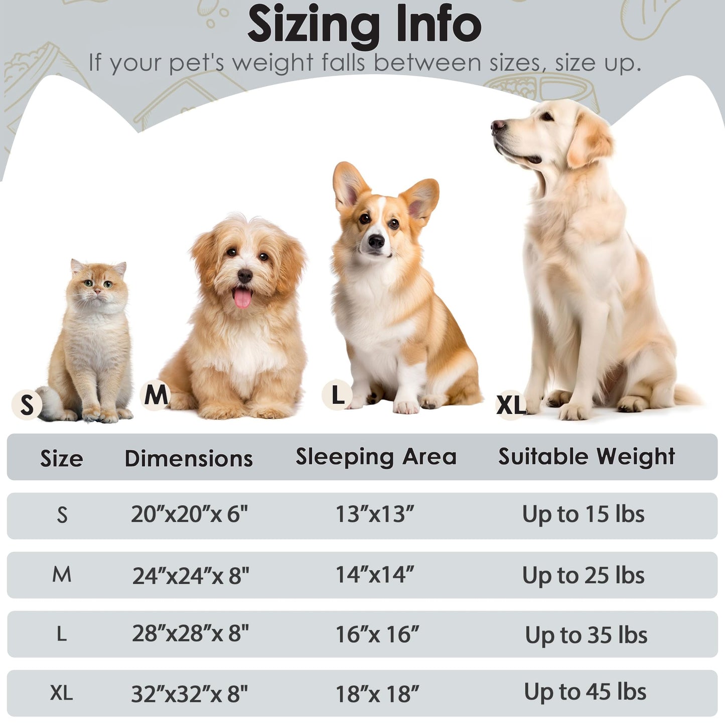 Feerway™ FluffyCalm™ Donut Pet Bed – 20" | Ultra-Soft Calming Round Bed for Small Dogs & Cats (Light Grey)