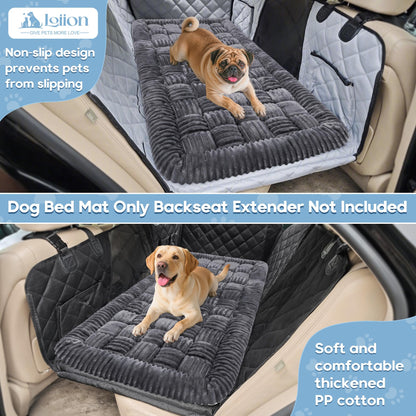 Feerway™  Dog Car Bed Mat | 56" × 28.7" Non-Slip Backseat Extender, Chew-Resistant Travel Pad & Scratch-Proof Pet Blanket for Trucks, SUVs & Sedans (Grey)