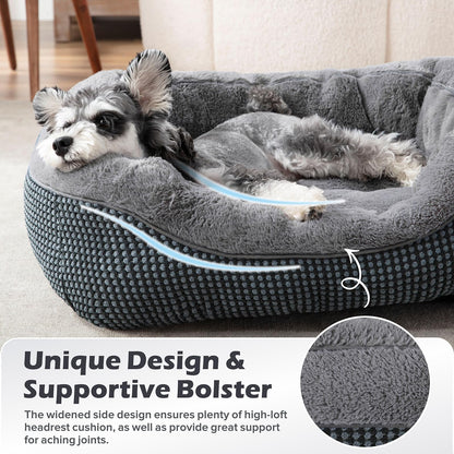 Feerway™ CozyNest Orthopedic Pet Bed – Small | Ultra-Soft, Calming & Washable Pet Bed