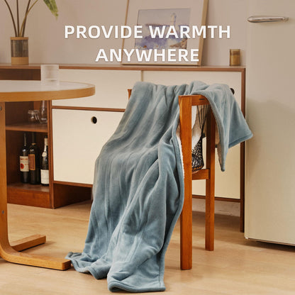 Electric Heated Blanket 130x160cm – 6 Heat Settings, 10H Timer, Machine Washable