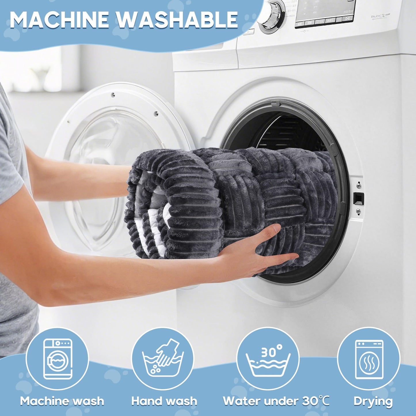 Feerway™  Dog Car Bed Mat | 56" × 28.7" Non-Slip Backseat Extender, Chew-Resistant Travel Pad & Scratch-Proof Pet Blanket for Trucks, SUVs & Sedans (Grey)