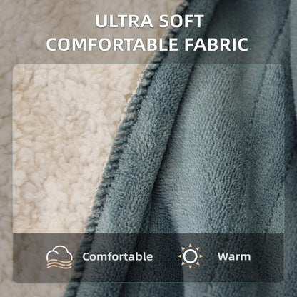 Electric Heated Blanket 130x160cm – 6 Heat Settings, 10H Timer, Machine Washable