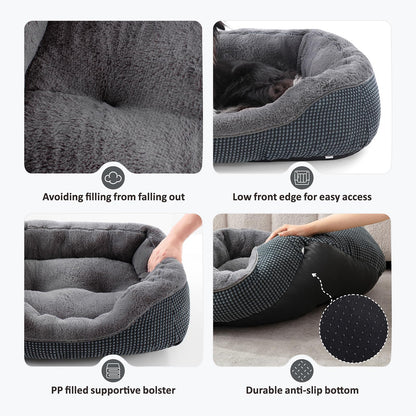 Feerway™ CozyNest Orthopedic Pet Bed – Small | Ultra-Soft, Calming & Washable Pet Bed